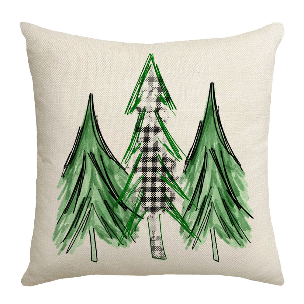 4-Piece Winter Forest Pillow & Pillowcase Set