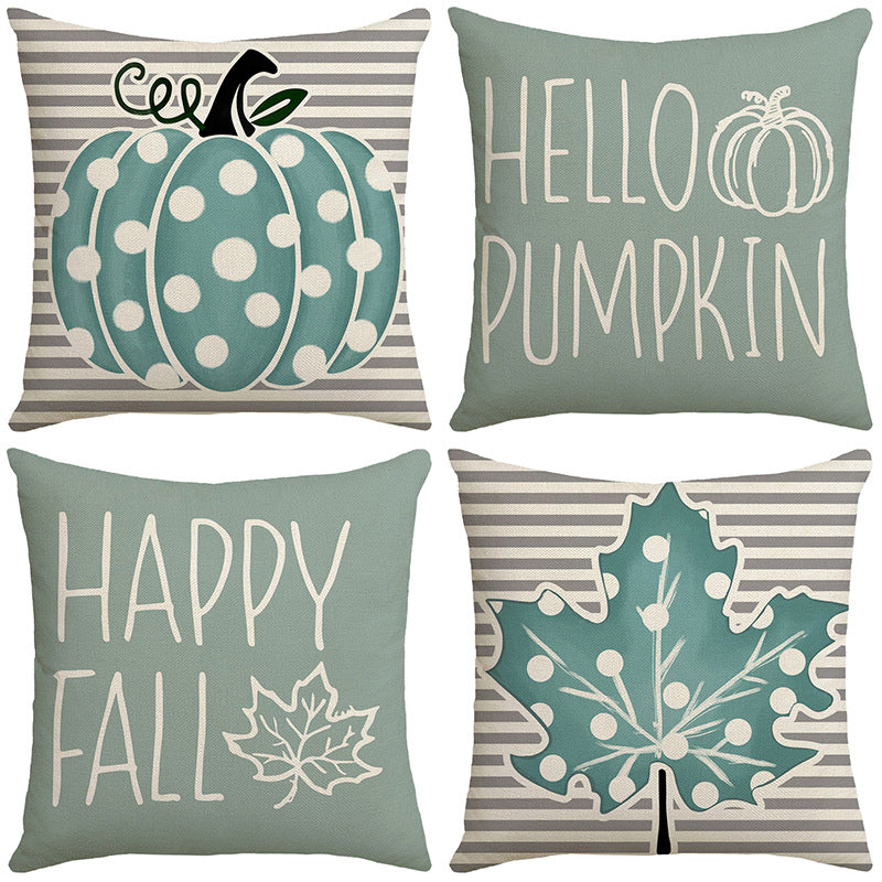 4-Piece Set of Pillows and Pillowcases 45*45cm Autumn Theme Pillowcases – Bring Fall to Your Home