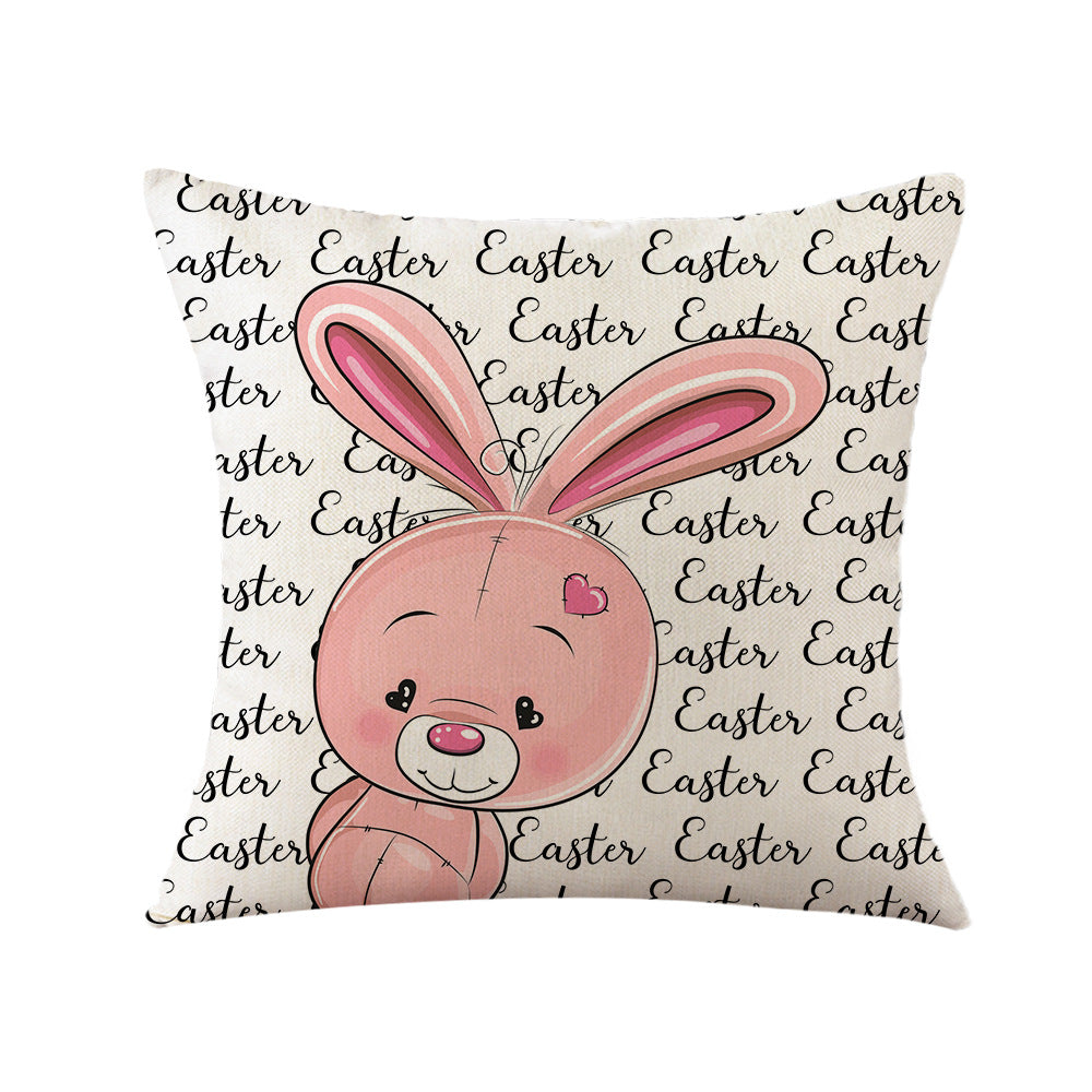 4-Piece Whimsical Easter - Themed Pillow & Pillowcase Set: Bunny, Chick, and Gnome Designs for a Charming, Spring - Inspired Home