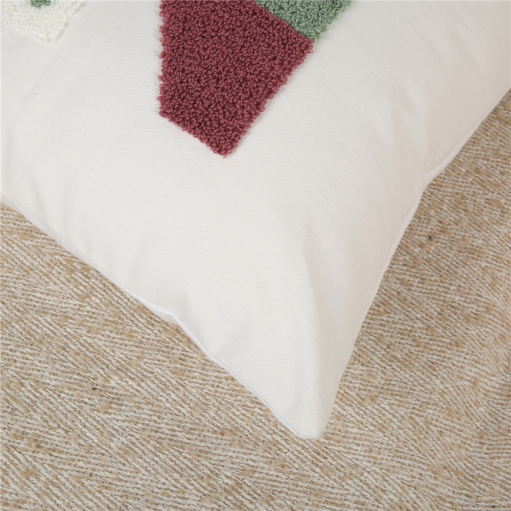 3-Piece Whimsical Letter-Embroidered Pillow & Pillowcase Set: Personalized Initials with Playful Textures for Charming Home Styling